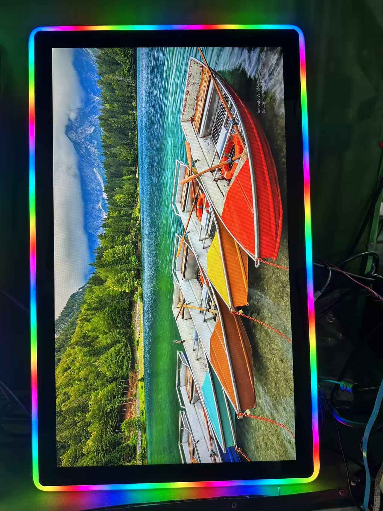 27 palcový monitor dotykovej obrazovky s RGB LED